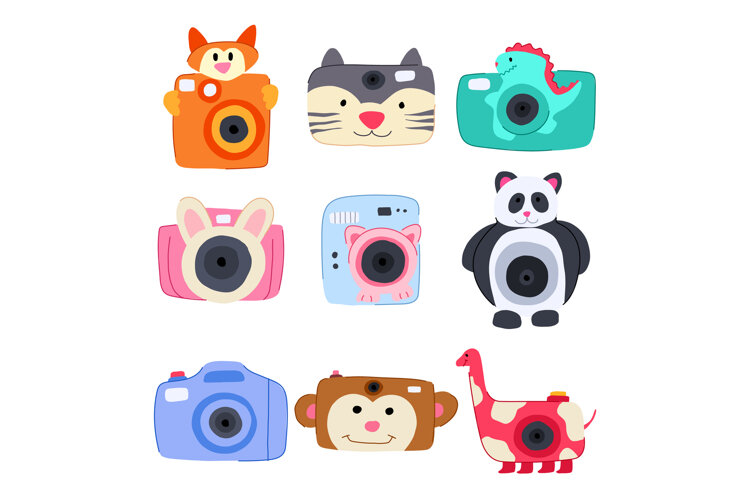 camera toy set cartoon