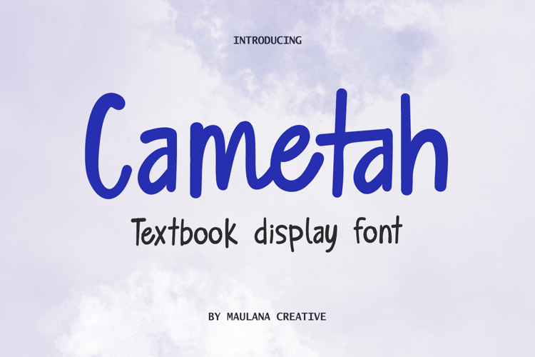 Cametah Display Font