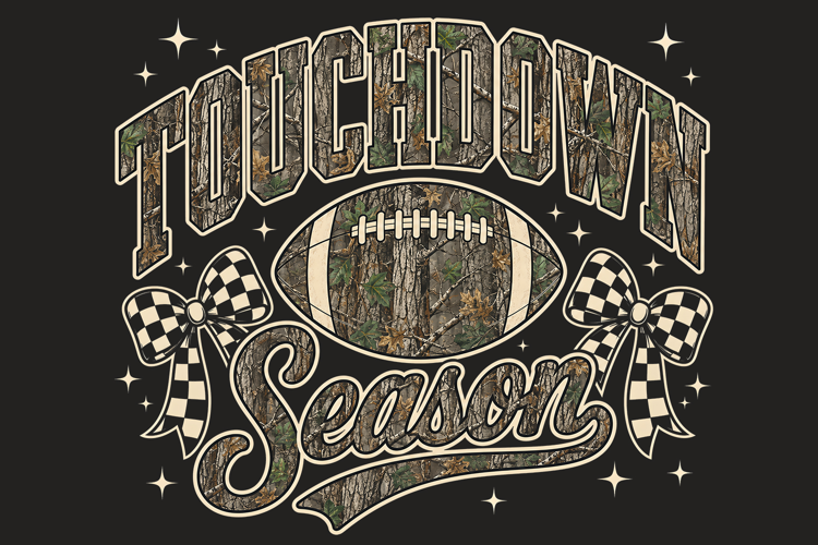 Camo Football Touchdown Season Sport PNG Design