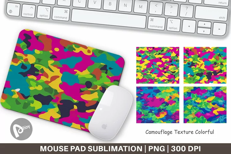 Mouse Pad Camouflage Colorful