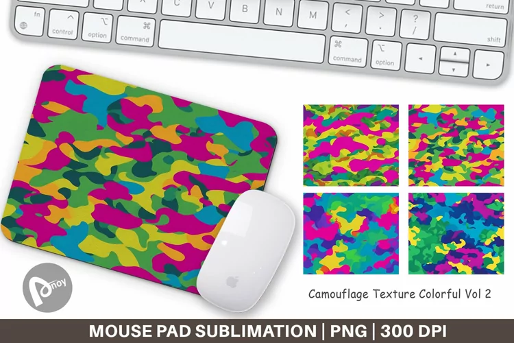 Mouse Pad Camouflage Colorful