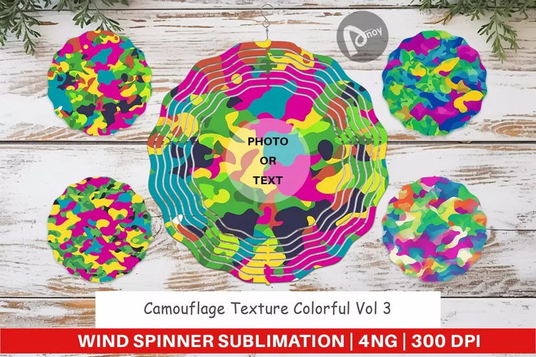 Wind Spinner Camouflage Colorful