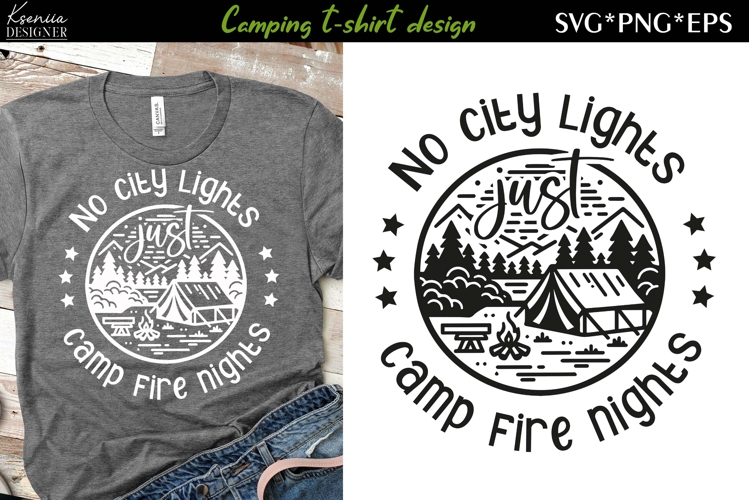 Funny Camping Quotes| Camping T-shirt SVG example image 1