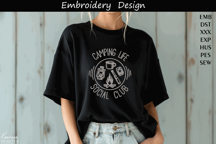 Camping Embroidery Designs Image 13
