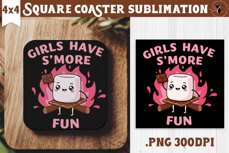 Square Coaster | Camping | Funny camp