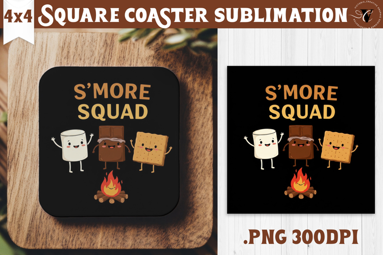 Square Coaster | Camping | Funny camp