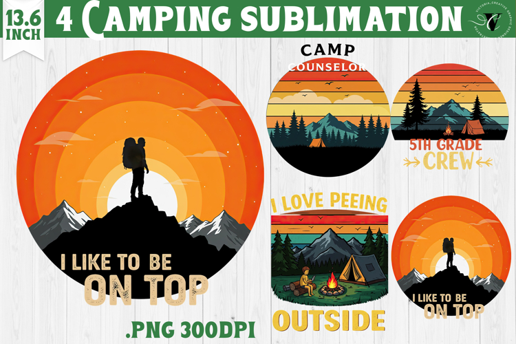 Camping sublimation design | Camping cliparts | Funny camp