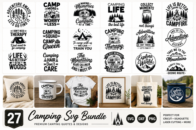 Camping SVG Bundle