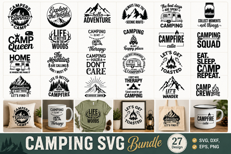Camping SVG Bundle