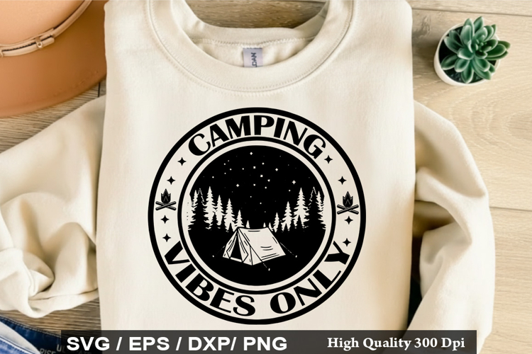 Camping Shirt Svg