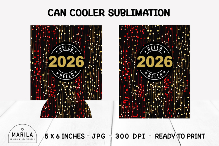 2026 Can Cooler Wrap | Can Holder Wrap 12oz Sublimation #11