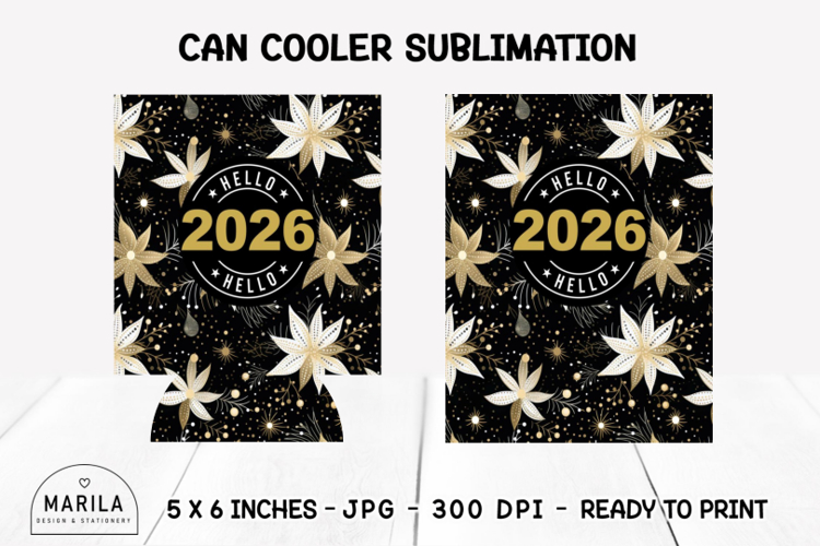 2026 Can Cooler Wrap | Can Holder Wrap 12oz Sublimation #12