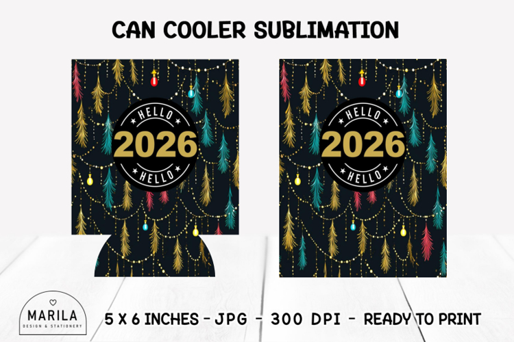 2026 Can Cooler Wrap | Can Holder Wrap 12oz Sublimation #6
