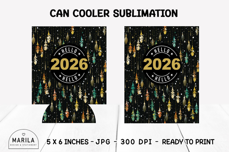 2026 Can Cooler Wrap | Can Holder Wrap 12oz Sublimation #7