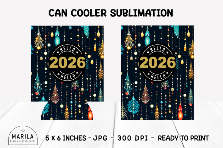 2026 Can Cooler Wrap | Can Holder Wrap 12oz Sublimation #8