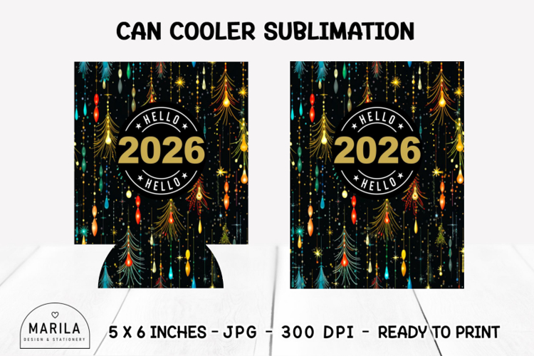 2026 Can Cooler Wrap | Can Holder Wrap 12oz Sublimation #9