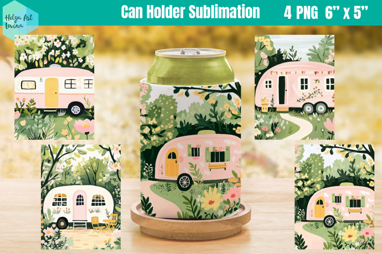 Can Holder Sublimation | Camping PNG