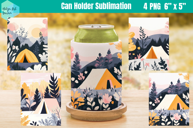 Can Holder Sublimation | Camping PNG