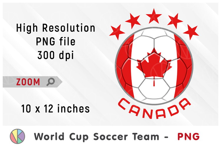 Canada National Team Soccer Ball. World Cup 2026