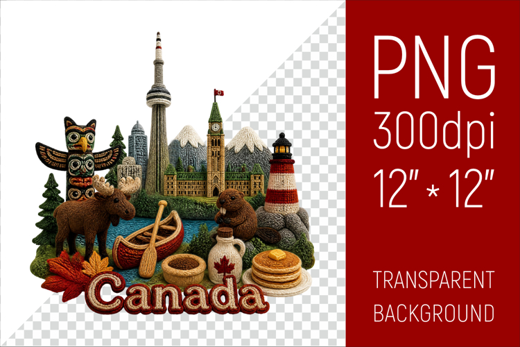 Canada Travel Landmark | National Culture Illustration