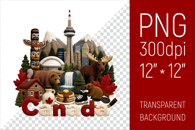 Canada Travel Landmark | National Culture Illustration