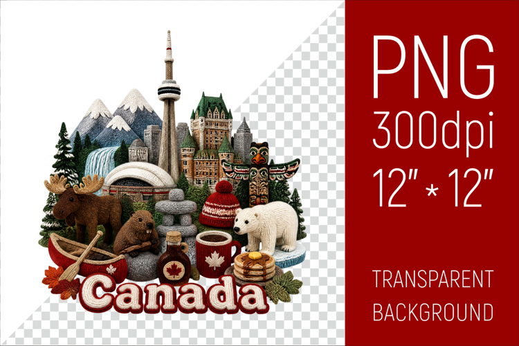 Canada Travel Landmark | National Culture Illustration