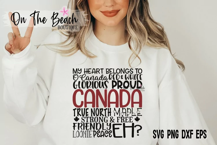Canada SVG PNG EPS DXF Canada Day SVG Cutting Sublimation