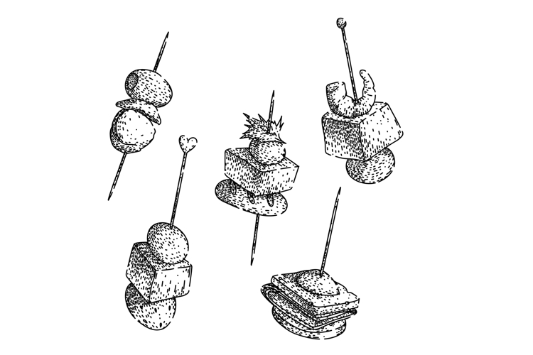 canape set sketch hand drawn (6558140)