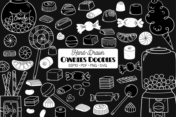 Candies White | Lollipop, Chocolate, Bubble Gum Dispenser