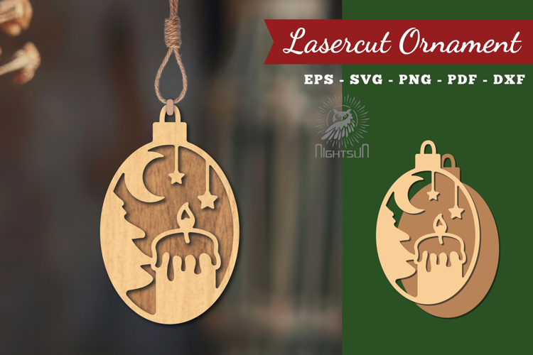 Candle Laser Cut Ornament