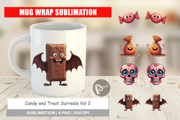 Mug Wrap Candy and Treat Surreals