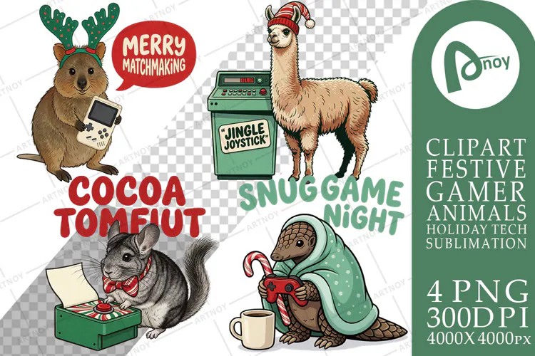 Candy-Cane Controller Gamer Pets Sublimation
