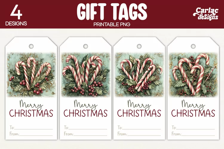 Christmas Gift Tags, Merry Christmas Printable Tags