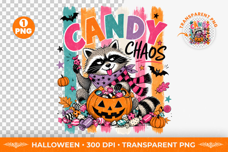 witch png, candy Raccoon, halloween png, raccoon shirt png, spooky candy, brushstroke png, halloween shirt, sublimation png, raccoon design, spooky season