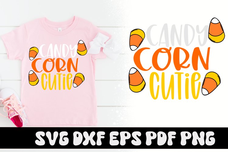 Candy Corn Cutie Halloween SVG
