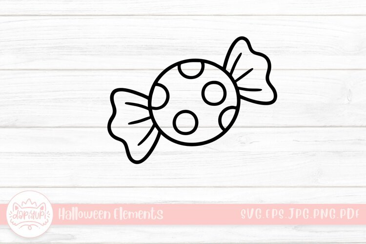 candy doodle halloween element example image 1