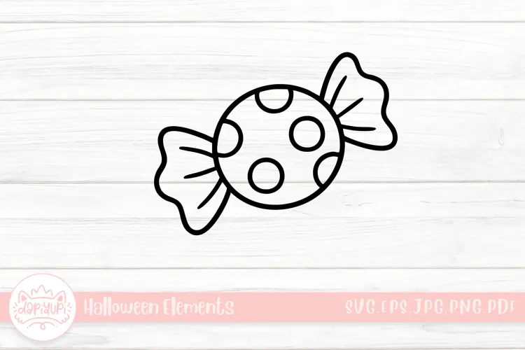 candy doodle halloween element