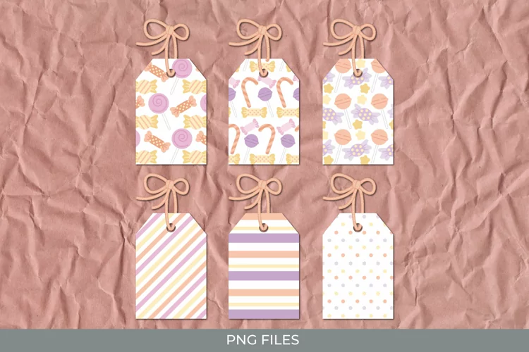 Candy Seamless Pattern Tag