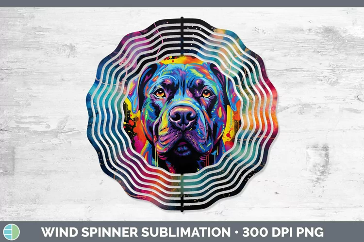 Cane Corso Wind Spinner | Sublimation Spinner Designs