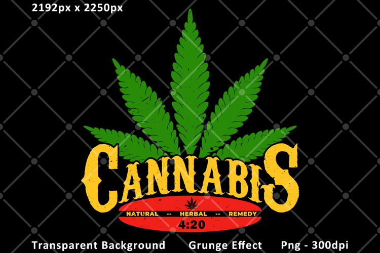 Cannabis 420 Weed Leaf Marijuana Png T-shirt Sublimation