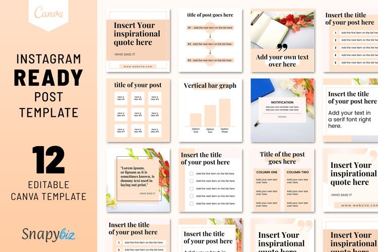 Canva Post For Instagram | Instagram Premade Post