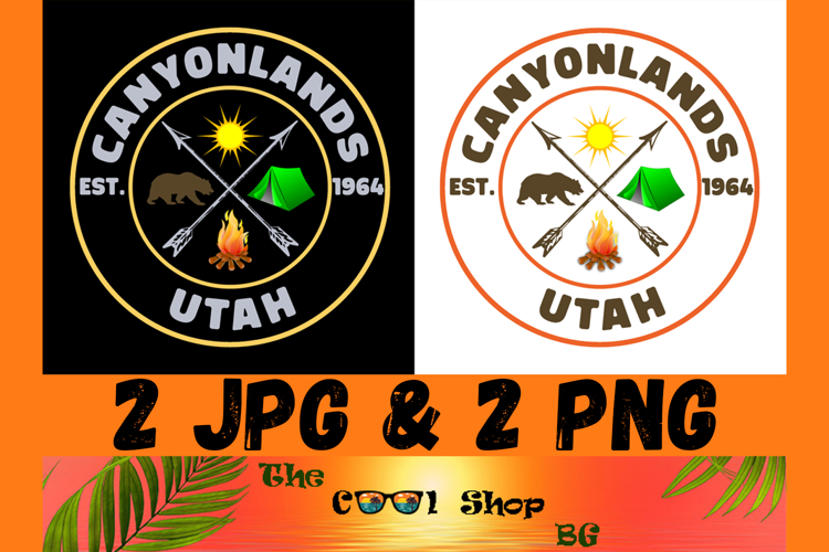 Canyonlands National Park Png, Retro US National Park Shirt
