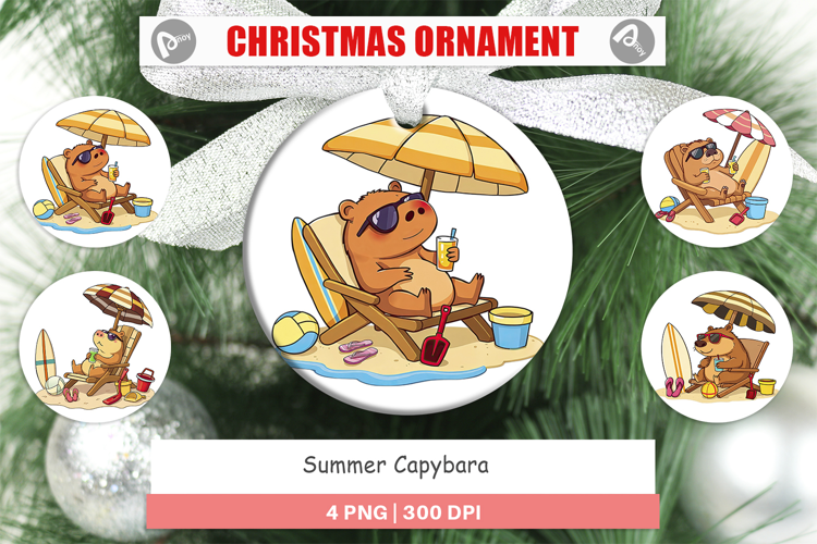 Ornament Summer Capybara