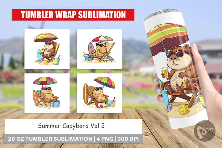 Tumbler Summer Capybara