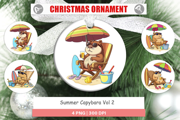 Ornament Summer Capybara example image 1