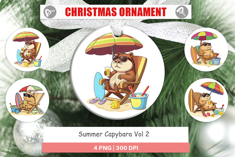 Ornament Summer Capybara
