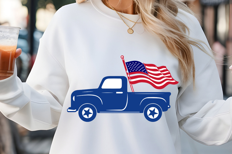 Car SVG,4th of July Vector SVG