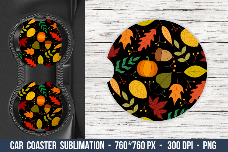 Fall Harvest Car coaster | Car Coaster Sublimation
