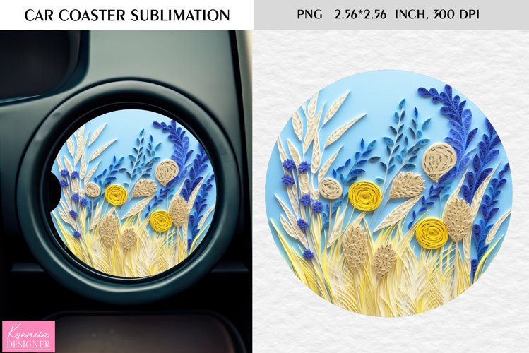 Quilling Flowers| Summer Car Coaster