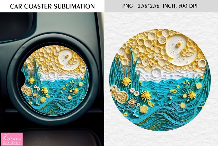 Quilling Flowers| Summer Car Coaster